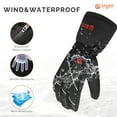thumbnail image 5 of Savior Adult Battery Heated Gloves, Winter Ski Mittens Black XS-3XL, 5 of 11
