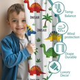 thumbnail image 3 of Blackout Kids Curtains,White Dinosaurs Palms Names Pattern Childrens Insulated Curtains Set Of 2,Bedroom Essentials,Toddler Room Decor 42"x84", 3 of 5
