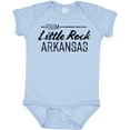 thumbnail image 3 of Inktastic From Little Rock Arkansas in Black Distressed Text Boys or Girls Baby Bodysuit, 3 of 5