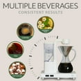 thumbnail image 5 of Willow Kitchen Eco Series 10-Cup Pour Over Drip Hot & Iced Coffee Maker Machine with Even Pour Blooming Technology & Auto Drip Stop, White, 5 of 9