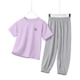thumbnail image 6 of OGLCCG Boys Jogger Set Athletic 2 Piece Summer Outfits Performance Short Sleeve T Shirts and Sweatpants Boys Sweatsuit Set Size 3-16, 6 of 8