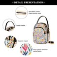 thumbnail image 4 of FORMRS Crossbody Bag for Women Quilted Travel Shoulder Cell Phone Purse with Chain Strap Handbag, Yellow Wildflower Pattern, 4 of 7