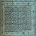 thumbnail image 1 of Ahgly Company Indoor Square Oriental Light Blue Industrial Area Rugs, 5' Square, 1 of 4