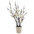 thumbnail image 1 of Rama grande, doble tenedor, flor de ciruelo falsa, flor en maceta, planta de simulación artificial, decoración, flor falsa, 1 of 5