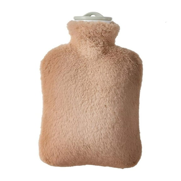 Soft Plush Cover Hot Water Bottle With Antileak Spouts For Winter Bedding Comfort Hot Water Bag for Cold Weather Use