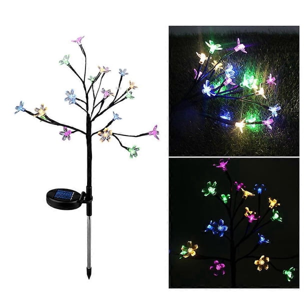 LED Light Branches Leaves Lawn Lights Outdoor Waterproof LED Lamp Garden String Cherry Blossoms Lights Street Decoration(Colours)