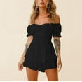 thumbnail image 4 of Elegant Plus Size Womens Jumpsuit with Off Shoulder Ruffle Neckline and Short Sleeves for a Chic Fashionable Look, 4 of 4