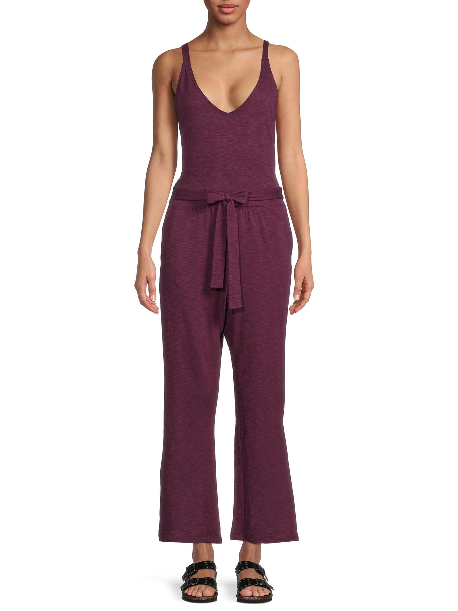 Time and Tru Women’s Sleeveless Jumpsuit $8.62  at Walmart.
