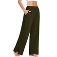 thumbnail image 1 of Puntoco Moda Deporte Yoga Pantalones Sólido Mediados de Cintura Alta Bolsillos Activos Sólidos Pantalones Sueltos Puntoco Puntoco-1456, 1 of 5