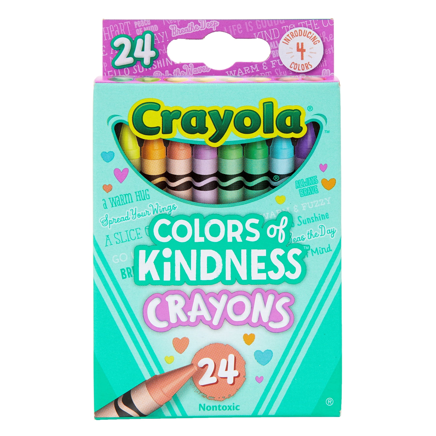 Crayola Colors of Kindness Crayons, 24 Per Pack, 12 Packs