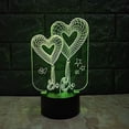 thumbnail image 3 of LINLIN 3D Night Light, 3D USB 3D Illusion Light Desk Lamp Touch Night Light with 7 Color Optical Illusion Desk Lights for Musical Instrument Shop Home Party Supply Decoration, 3 of 5
