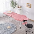 thumbnail image 2 of Mesa de masaje Yaheetech Cama de spa portátil de aluminio rosa, 2 of 9