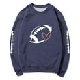 thumbnail image 4 of Kaliqueen Football Sweatshirts for Women Graphic Game Day Y2K Crewneck Oversized Pullover Fall Casual Long Sleeve Tops, 4 of 4