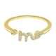 thumbnail image 1 of Anillos para mujer, regalos para mujer, anillo de las Doce Constelaciones, oro rosa galvanizado, diamante, anillo abierto para mujer, anillo para mujer, 1 of 3