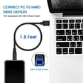 thumbnail image 3 of USB 3.0 Cable A Male to B Male 5Ft,Superspeed USB 3.0 A-B/A Male to B Male Cable - for Scanner, Printers, Desktop External Hard Drivers and More(5Ft/1.5M), 3 of 7