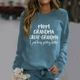 thumbnail image 2 of Wyzesi Sweatshirts à Col Rond pour Femmes en Coton Décontracté Col Rond Épaule Long Imprimé Lettre Amusant Pull Léger Automne, 2 of 4