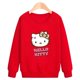 thumbnail image 4 of Hello Kitty-suéter informal de algodón puro para niños, Top de manga larga con estampado de dibujos animados, ropa para niños, camisa básica cómoda, 4 of 5