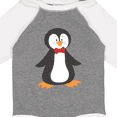 thumbnail image 4 of Inktastic Cute Penguin, Penguin With Red Bow Tie Boys or Girls Long Sleeve Baby Bodysuit, 4 of 5