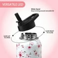 thumbnail image 3 of 32oz Cherry Blossoms Flip Stainless Insulated Aater Water Bottle with Straw,Pink Cherry Blossoms Floral Gym Hiking Sports Coffee Mug Cup Water Bottles,Cherry Blossoms Decor Stuff Accessories, 3 of 6