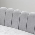 thumbnail image 3 of 59"W Mid-century Modern Tufted Loveseat Upholstered Sofa Grey/Chenille, 3 of 5