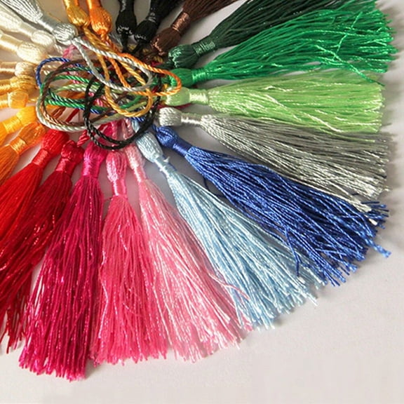 LOLIPPYY 120 Pieces Assorted Color Chinese Tassels for Jewelry Making, Keychains, Bookmarks, and Decorative Crafts