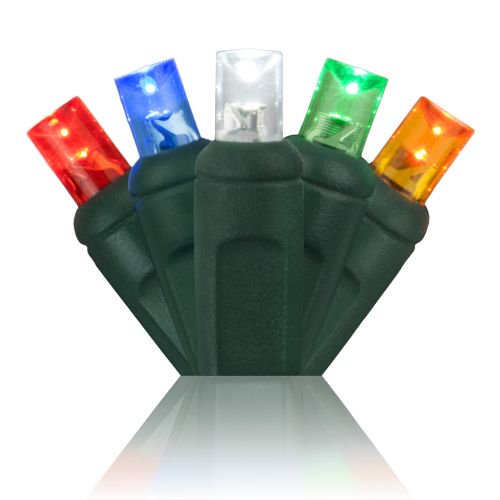 Wintergreen Lighting 50586 70 Bulb 5mm Multicolor Led Christmas Lights Walmart Com Walmart Com
