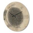 thumbnail image 3 of Designart 'Pencil Sketched Microphone' Modern Wood Wall Clock, 3 of 5