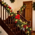 thumbnail image 2 of 2026 Christmas Indoor Home Decor Simulated Green Rattan Family Fireplace Decoration Christmas Thanksgiving Artificial Decoration Christmas Red Fruit Rattan, 2 of 3