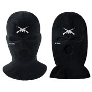 Aellinatey Army Tactical Mask 3 Hole Full Face Mask Ski Mask Winter Cap Balaclava Helmet