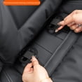 thumbnail image 4 of Skin-Friendly & Dirt-Repellent Leather Seat Cushions, Universal Thickened Non Slip Memory Foam Car Seat Cushion, Soft Comfortable & Breathable, Easy Cleaning, for Car, Office (Brown, Standard), 4 of 8
