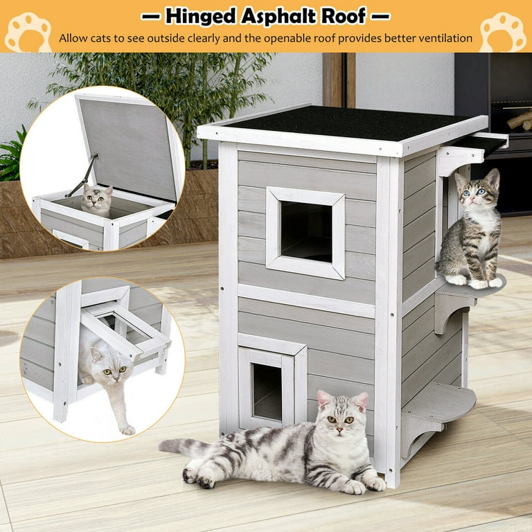Walmart outdoor top cat houses