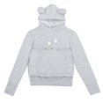 thumbnail image 2 of Ljudmp Women's Men's Cat Dog Pouch Hoodie Large Pet Pouch Sweatshirt Puppy Kitten Holder Carrier Long Sleeve Pullover Shirt Unisex Hooded Tops Light Ashy S, 2 of 3