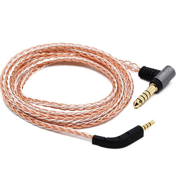 Tangle-Free 4FT Silver-Plated Balanced Audio Cable for B&W Bowers & Wilkins P7 Headphones, 7N Monocrystalline Copper APPLAYERR Spare Part