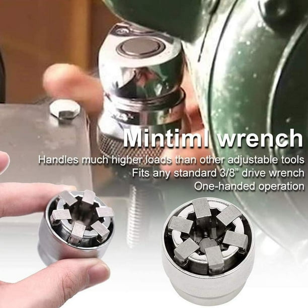 Mintiml Universal Sleeve Adaptive Wrench All Fitting Multi Drill Attachment Universal Socket Professional 3 8 Inch Drive Wrench Repair Tool