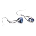 thumbnail image 5 of Yoursfs 925 Sterling Silver Blue Austria Crystal Love Heart Earrings for Women Fish hook Dangle Earrings for Women, 5 of 8