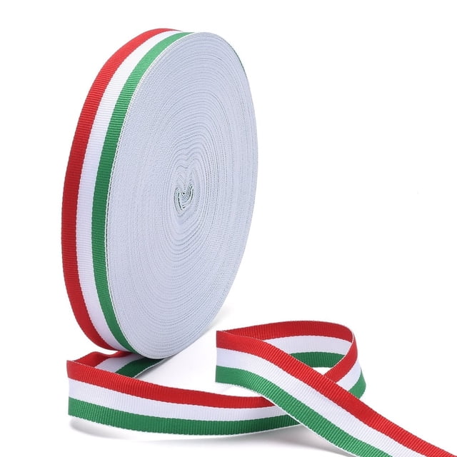 HAOAN 20Yards Blue Sky White Clouds Ribbon 1 Inch Wide Sky Clouds Polyester Ribbon 0.3mm Thick White and Blue Decorative Ribbon