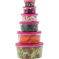 thumbnail image 3 of Milton BPA-Free Plastic Mixing Bowl Set Meal Prep & Food Storage Containers with Lids, Set of 6 Pink, 3 of 8