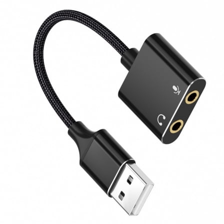 Yammee USB Audios Converters Noise Reductions USB Sound Card for Gaming and Streaming