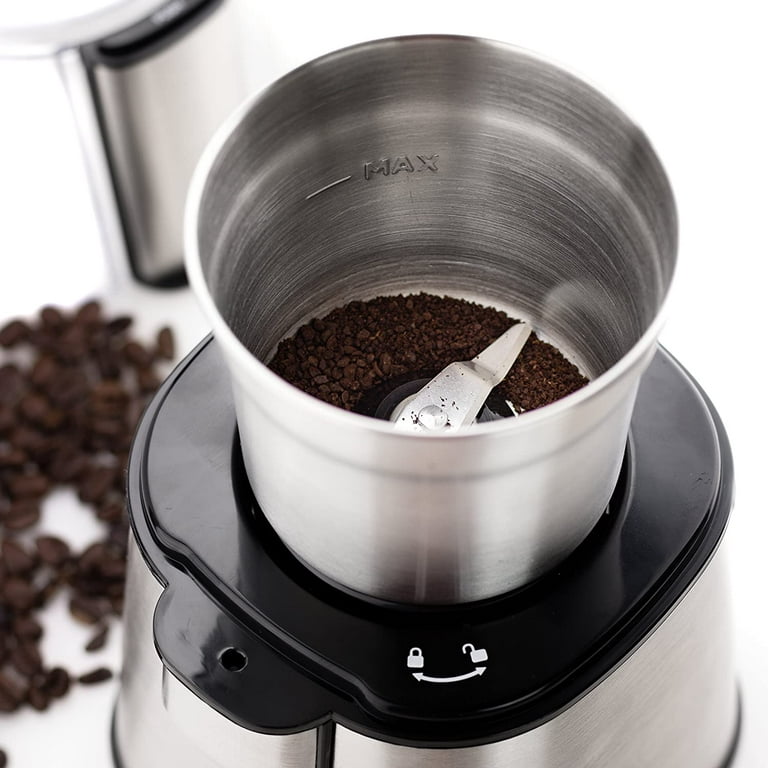 1pc Electric Coffee Grinder With 150g Capacity And Dual Blades