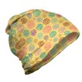 thumbnail image 1 of Polka Dot Unisex Beanie, Color Assembled Blots, Hiking Outdoors, Mustard Multicolor, by Ambesonne, 1 of 1