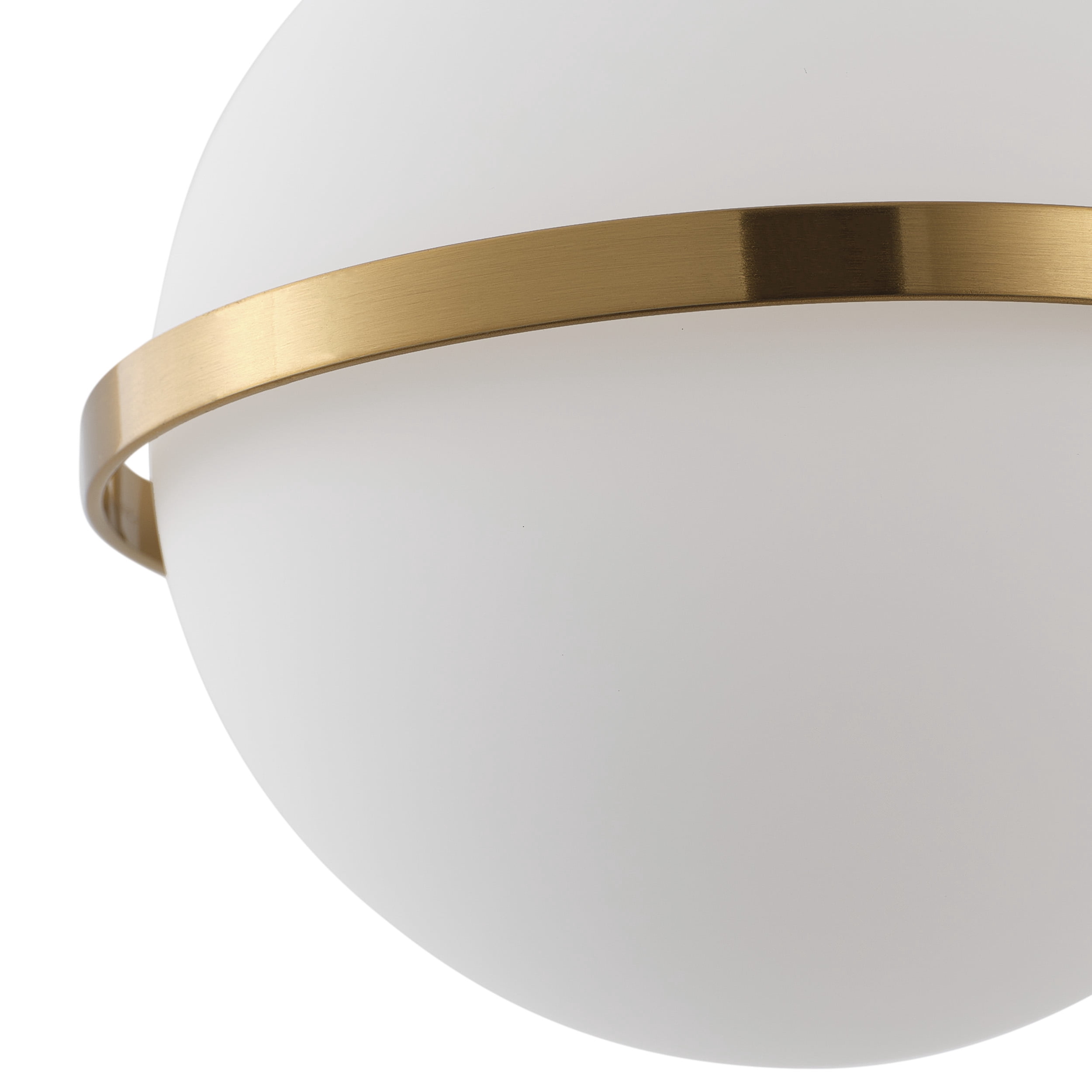 Modern Globe Wall Sconce with Frosted Glass Shade,  Black & Brass Bathroom Vanity Light for Hallway, Bedroom,, Porch (E12 Base,)