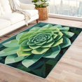 thumbnail image 1 of Succulents Rugs for Living Room Bedroom - Green Rug 3x5 - Plant Carpet for Home Decor - Washable Non Slip Patterned Indoor Small Area Rug - Soft & Low Pile (ZL&827), 1 of 7