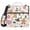Gingerbread Men Holly Leaves, variant on 3 Ring Zipper Binder with Shoulder Strap Waterproof Trapper Keeper 2 Inch D-Ring 500 Sheets Capacity Teal Orange Marble