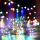 thumbnail image 2 of [Paquete de 2] Guirnaldas de luces solares al aire libre - Geemoo 15m 150 LED Alambre de cobre Luces solares navideñas con 8 modos, para decoración al aire libre, jardín, árboles, etc. (blanco cálido) Kuyhfg Bienvenido a Kuyhfg, 2 of 5