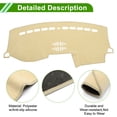 thumbnail image 2 of Unique Bargains Dash Cover for FORD Explorer 2011-2019 Non-Slip Center Console Dash Cover Mat Polyester Silicone Beige, 2 of 6