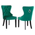 thumbnail image 1 of Costaelm Modern Tufted Velvet Dining Side Chair, Navy Blue (Set of 2), 1 of 8