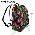 thumbnail image 2 of Balery Traditional Floral Polish Mochila de Cuero para Mujeres, Gran Capacidad, Bolsa de Viaje Multifuncional, Mochila de Cuero y Bolsa de Hombro para Mujeres, 2 of 4