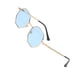 thumbnail image 2 of Gafas de sol cuadradas retro Qarigey para hombres/mujeres UV400 Lentes azul claro, 2 of 6