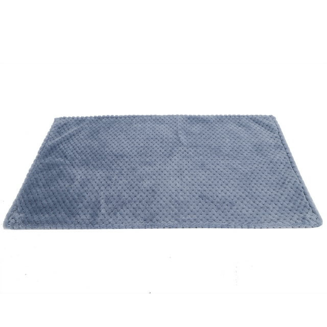 Manta lavable para mascotas, cálida y gruesa, para invierno, para dormir, suave y polar (azul, M, 80 x 58 cm)
