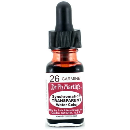UPC: 0090385426502 | Dr. Ph. Martin s Synchromatic Transparent Water Color  0.5 oz  Carmine (26)